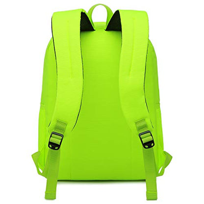 abshoo Classical Basic Womens Travel Backpack For College Men Water Resistant Bookbag (GreenYellow) - color: Greenyellow, size: 16.5 Inc