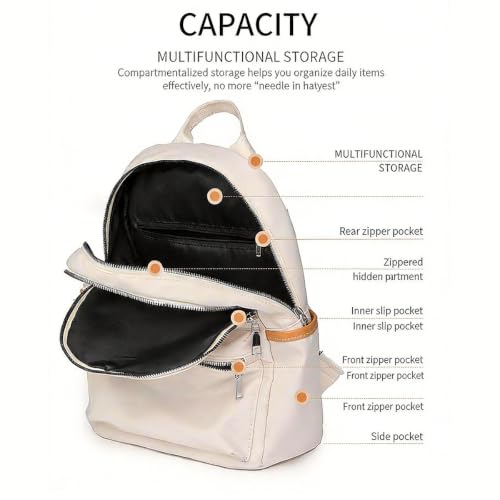 Backpack with Casual Aesthetic Daypack Simple Laptop Bag Waterproof Travel Rucksack for Women(Pink) - color: Pink