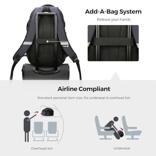 Swissdigital Design Laptop Backpack for Men with USB Charging Port SD803-92 - color: Blue Camo