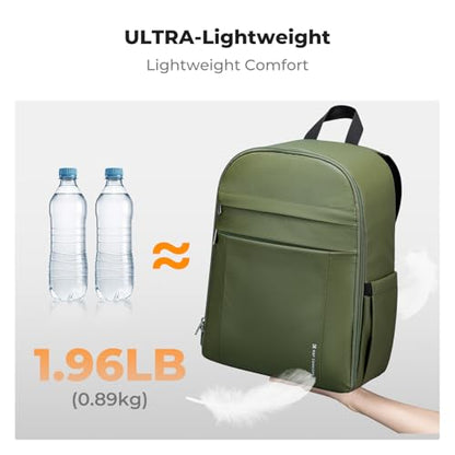 K&F CONCEPT Camera Bag Backpack, Professional DSLR/SLR/Mirrorless Camera Backpack, Photography Camera Case with Tripod Holder & Rain Cover Compatible with Canon/Sony/Nikon/FUJIFILM - color: 02-Bright Green