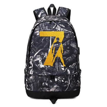 Soccer Player 7 Ball Storage Backpack Sports Equipment Depositary Multifunctional Bag For Men Women - color: Grey - 6