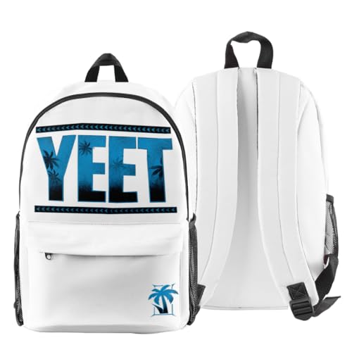 Jey USO Yeet 3D Fashion Backpack Printed Multi Zipper Pack Casual Bag (3) - color: 3