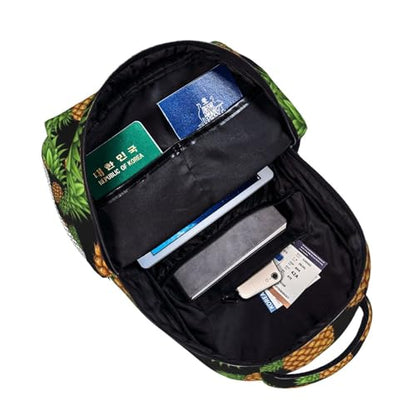 Stylish Travel Backpack Upside Down Pineapple, Commuter Daypack with Laptop Compartment for Work, Trips and Gym - color: Pattern (228)