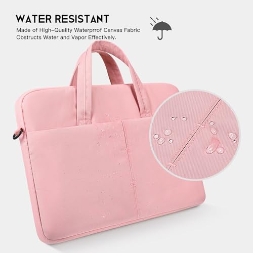 14 Inch Laptop Case Sleeve for HP Chromebook14/ Stream, Lenovo IdeaPad Flex 5, MacBook Air 15.3 M5, 13.5 Inch Surface Laptop 7/6 Carrying Bag, Pink - color: Pink, size: 13.3-15 Inch