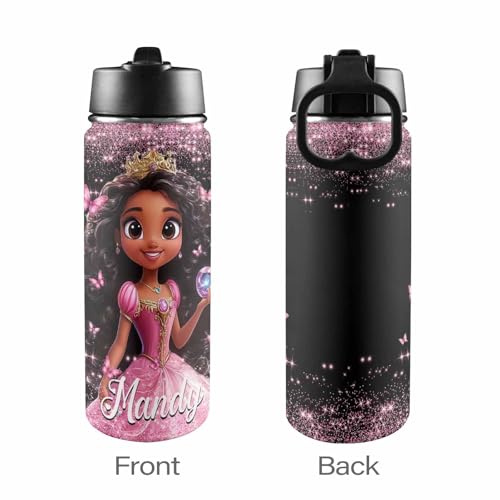 M YESCUSTOM Back to School Custom Backpack For Kids, Personalized Princess Pattern Backpacks For Girls, Customized Name Backpacks, Custom Bookbag Set Gifts for Daughter Granddaughter - color: D08