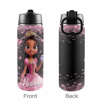 M YESCUSTOM Back to School Custom Backpack For Kids, Personalized Princess Pattern Backpacks For Girls, Customized Name Backpacks, Custom Bookbag Set Gifts for Daughter Granddaughter - color: D08