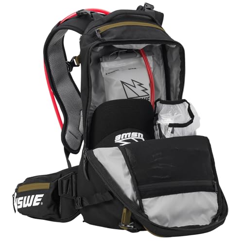 USWE Core Backpack, a High End Daypack for Enduro, Dirtbike, Moto, Black (25L Black/Bronze) - style: 25l Black/Bronze