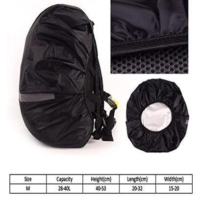 Backpack Rain Cover, Outdoor Backpack Covers, Waterproof Backpack Snow Cover for Travel, Climbing, Hiking and Outdoor Activites - color: Black