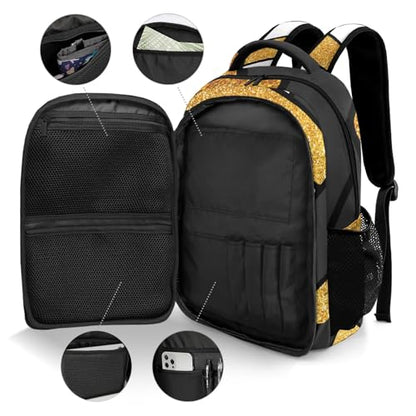 Volleyball Gold Print Shoulders Bag Backpacks Casual Daypacks for Women Men Sports Party - color: Muilti 3
