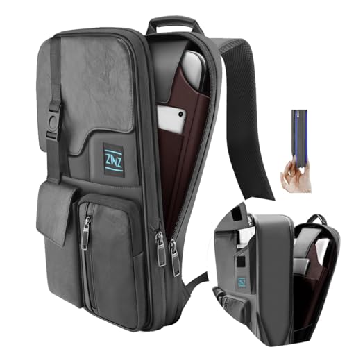 ZINZ Laptop Backpack 15 15.6 16 Inch, Expandable Computer Rucksack with Multi-Pockets Anti-Theft Travel Daypack for Men and Women,Dark Gray - color: Dg01y01