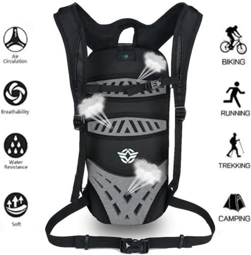 WINDCHASER Cycling Backpack, 10L Bicycle Backpack Waterproof Breathable Bag for Outdoor Travel Hiking Climbing Biking Running Skiing (Red) - color: Red