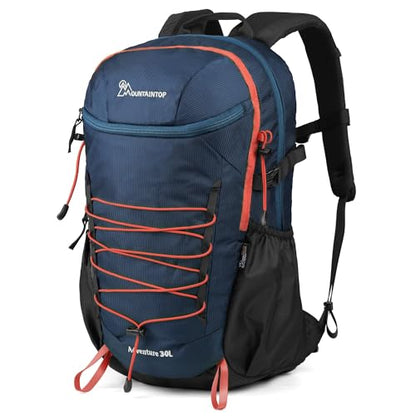 MOUNTAINTOP 25/30L Lightweight Hiking Backpack, Outdoor Daypack - color: 30l-dark Blue