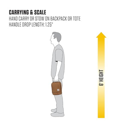 Carhartt Insulated Lunch Cooler For Men and Women, Fully Insulated Lunch Pale for Everyday Use, Black - color: Black