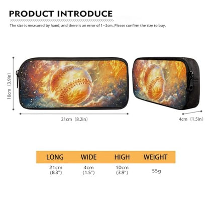 4 Piece Backpack Set for Girls and Boys Laptop Backpack Lunch Bag Pencil Case Lightweight Water Bottle Carrier Casual School Bookbag Set, Baseball Flame Starry Sky - color: Baseball Flame Starry Sky