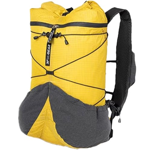 3F UL GEAR Koala Backpack 20L - Ultra-Lightweight UHMWPE Waterproof Daypack for Men & Women | Hiking & Outdoor Travel - color: Bright Yellow