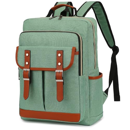 YGR Laptop Backpack for Women, Female, College, Travel, Business, Outdoor Sports, Office, Work in Green - color: Green