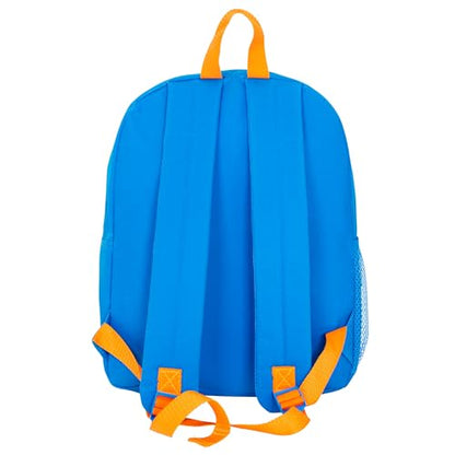AI ACCESSORY INNOVATIONS Blippi Backpack for Boys & Girls, Kids 15" School Bag Featuring Blippi & His Dinosaur Friends, Blue - color: Blippi