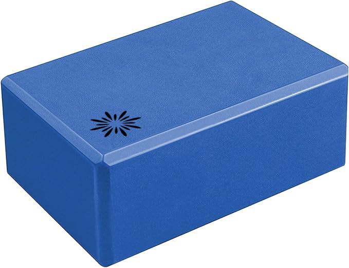 4" Yoga Block, 10 Pack Bulk EVA Foam Yoga Blocks, Firm and Supportive Yoga Brick, Balance Foam for Stretching, Pilates, and Workout, 4" x 6" x 9" - color: Blue