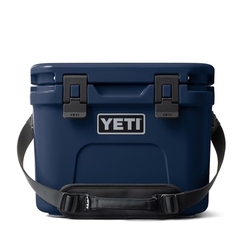 YETI Roadie 15 Hard Cooler with DoubleDuty Shoulder Strap - color: Navy