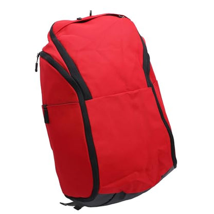 Basketball Backpack with Laptop Compartment and Wet Dry Segregation Water Lightweight Oxford Sports Backpack for Exercise Supplies and Gym - color: Red