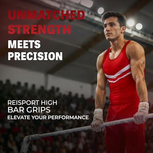Reisport Men's High Bar Gymnastics Grips - Durable Leather Hand Grips for Gymnastics Bars Men & Boys - Gymnastics Equipment & Accessories for Advanced Gymnasts - size: XX Small, style: Double Buckle