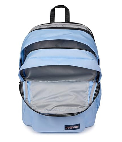 JanSport Main Campus Backpack - Travel or Work backpack w 15-Inch Laptop Sleeve and Dual Water Bottle Pockets, Hydrangea - color: Hydrangea