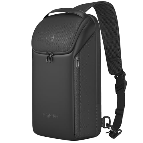 7L Sling Bag Crossbody Backpack Compact EDC Daypack for Men Minimalist Chest Shoulder bag 14" MacBook Pro M4, 13" MacBook Air/Pro - color: Black, size: S for 13-14 inch MacBook