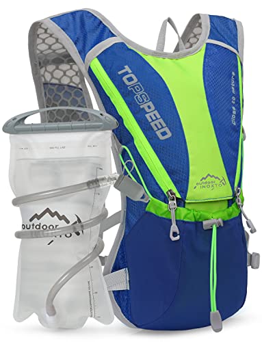 Hydration Pack Backpack, IX INOXTO Running Hydration Vest with 1.5L ( 50 oz) Water Bladder for Men Women, Lightweight Water Backpack for Hiking Cycling Climbing Camping