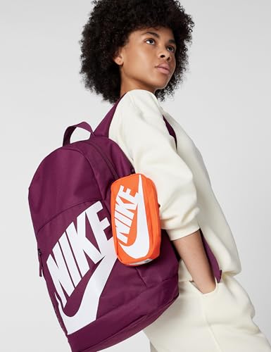 Nike Unisex Kids' Classics Elemental Backpack (20L) | Boys and Girls - color: Bordeaux/Orange/White