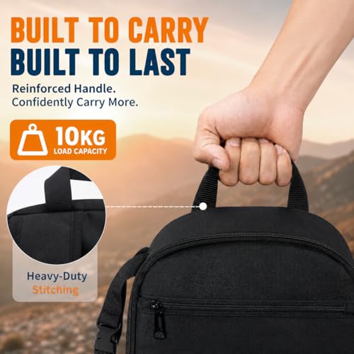 Camera Backpack for Photographers, Professional DSLR Camera Bag - color: Orange