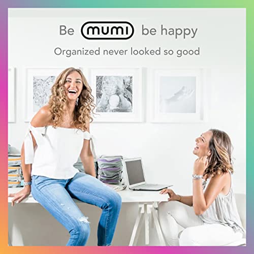 MUMI Packing Cubes – 5-Piece Compression Packing Cubes for Travel, Luggage Organizers for Suitcases, Carry-On Bags, Backpacks, and Duffel Bags – Space-Saving Travel Essentials - Purple - color: purple