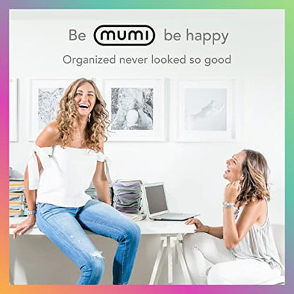 MUMI Packing Cubes – 5-Piece Compression Packing Cubes for Travel, Luggage Organizers for Suitcases, Carry-On Bags, Backpacks, and Duffel Bags – Space-Saving Travel Essentials - Purple - color: purple