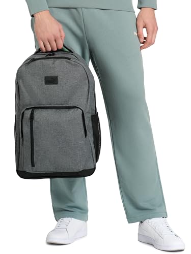 PUMA Prose Backpack with Padded Adjustable Straps, Laptop Sleeve & Water Bottle Pockets, Grey, One Size - color: Grey, size: One Size