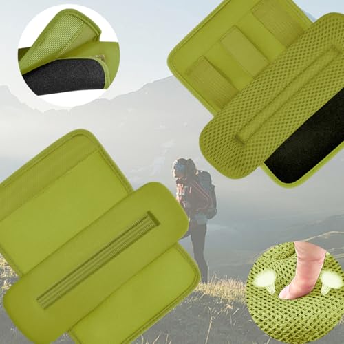 ZINMARK 2Pcs Thick Cushioned Shoulder Pads, Anti-Slip Design and Breathable Mesh Pads for Shoulder Strap,Soft and Comfortable - color: Army Green