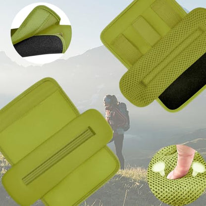 ZINMARK 2Pcs Thick Cushioned Shoulder Pads, Anti-Slip Design and Breathable Mesh Pads for Shoulder Strap,Soft and Comfortable - color: Army Green