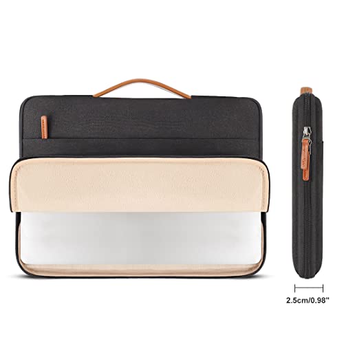DOMISO Laptop Case Sleeve Protective Cover Compatible with MacBook Air 13 M4 M3 M2,MacBook Pro M2 M1,iPad Air/Pro,13 inch Dell,Lenovo, HP,Asus,Waterproof Computer Cases Bag with Handle,Black - color: Black, size: 13" for mac book