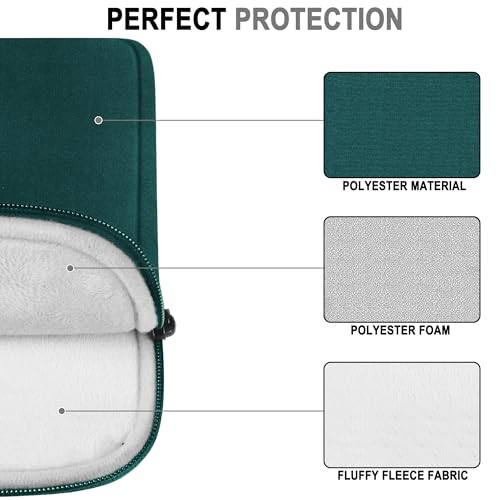 Laptop Case 14 Inch, Water Resistant Traveling Computer Cover with Handle, Shockproof Protective Carrying Laptop Sleeve Compatible for 14 Inch MacBook Air/Pro, HP, Dell, Lenovo, Cyan - color: Cyan, size: 14 Inch