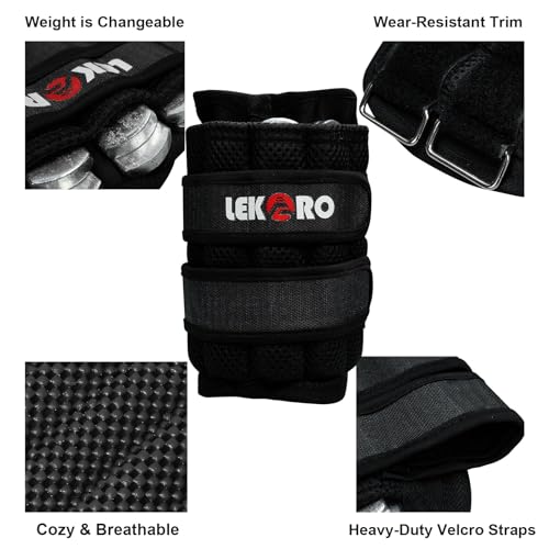 Ankle Weights Wrist Weights for Men Women, 1 Pair Adjustable Removable Steel Weighted Plates Arm Leg Weights for Walking Running Pilates, Fitness Weights - color: Adjustable Ankle Weights 22 LBS