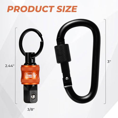 5PCS 3/8" Socket Holder Keychain,Drive Quick-Release Organizer - size: 5PCS-3/8"