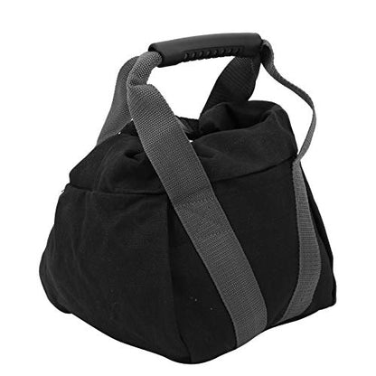Canvas Weightlifting Training Sandbag, Fitness Sandbag with Comfortable Handle, Reinforced Sealed Fill Port and Durable Stitching for Home Gym Travel Workouts, Gray