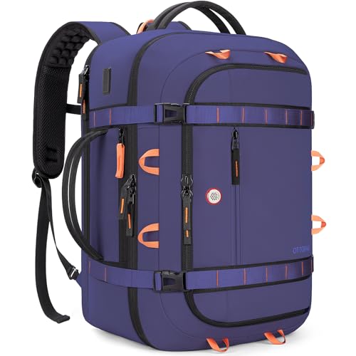 40L Travel Backpack,TSA Approved Carry On Backpack,Business Work Bag with Wet/Dry Compartment, Fits 17.3" Laptop, Duffel Bag for Men Women(Blue) - color: Blue