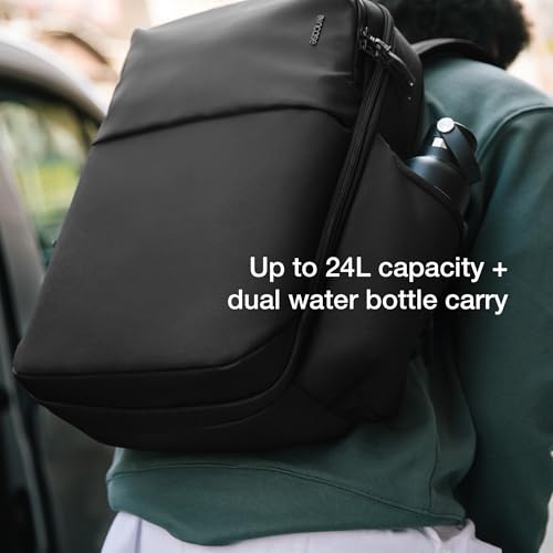 Incase A.R.C. Daypack 24L – Travel Backpack and Laptop Bag for School - Fits up to 16 inch Laptop - 4 Zippered Compartments, 2 Water Bottle Pockets - Commuter and College Backpack - Black - color: Black