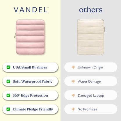 Vandel Puffy iPad Sleeve 11 Inch, Tablet Sleeve, iPad Bag, Tablet Pouch - color: j. Pink, size: 9-11 Inch