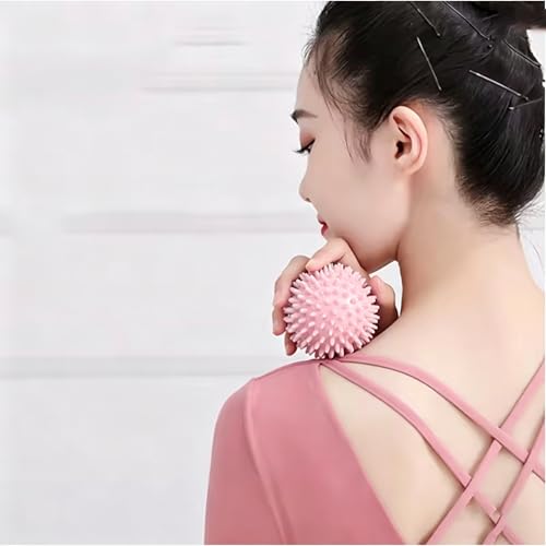 Spiky Massage Ball for Plantar Fasciitis Relief, Deep Tissue Foot & Muscle Massager, Trigger Point Therapy Ball for Back, Feet & Legs Pain Relief – Pink Massage Ball (1 Pack)