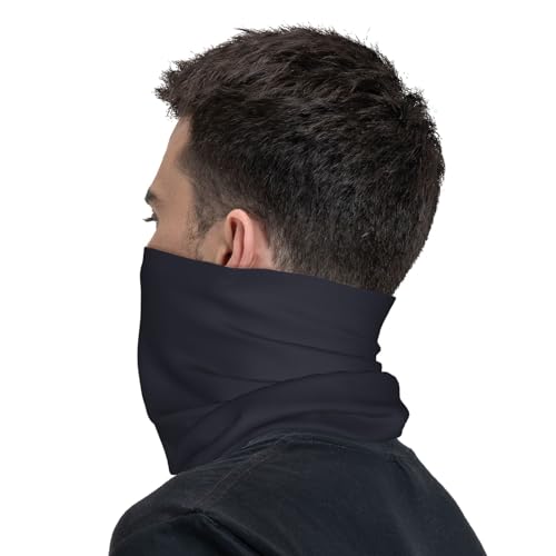 Solid Color Black Prints Multifunctional Sport Headband – Seamless Stretch Neck Gaiter for Hiking, Biking, Running & Outdoor Activities – Soft, Quick-Dry, No-Fade Design