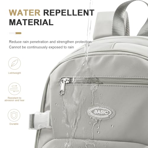 weradar Cute School Backpack For Teens Boys Girls,Simple Middle School Bag,Casual Daypacks Backpack With Lots Of Pockets,Aesthetic College Backpack For Women Men(Grey) - color: A5-grey