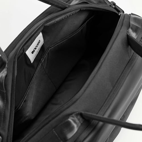 Incase A.R.C. Duffel with ReSpun 100% Recycled Polyester – 40L, Two-Way Zipper, Quick Access Pockets, 16” Laptop Storage Pocket, Travel Pass-Through, Adjustable Strap, Internal Organization, Black