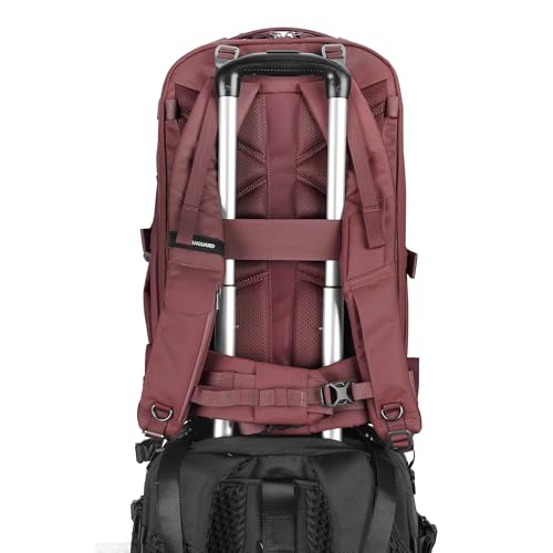 VANGUARD VEO Metro B30L Camera & Everyday Backpack (Magenta) – Fits 70–200mm Attached, 17" Laptop Storage, Convertible Daypack Design, Travel-Ready Carry-On - color: Magenta, size: 30L