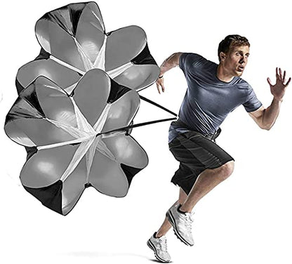 Resistance Parachute Running Umbrella, 2 Pack 57'' Speed Strength/Running Training Tools Resistance Parachute, Improving Speed/Stamina/Strength