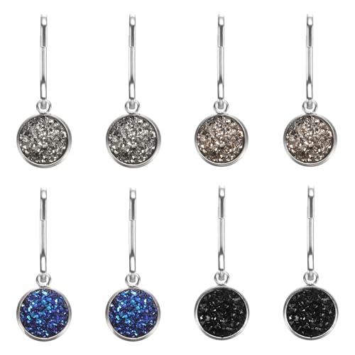 uxcell Zipper Pulls Charm, Zipper Pull Replacement Repair Zip Head Handle for Luggage Clothing - color: Black/Gray/Light Brown/Dark Blue